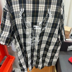 3x Harley button down short sleeve